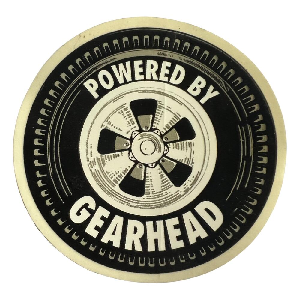 Powered by Gearhead Sticker